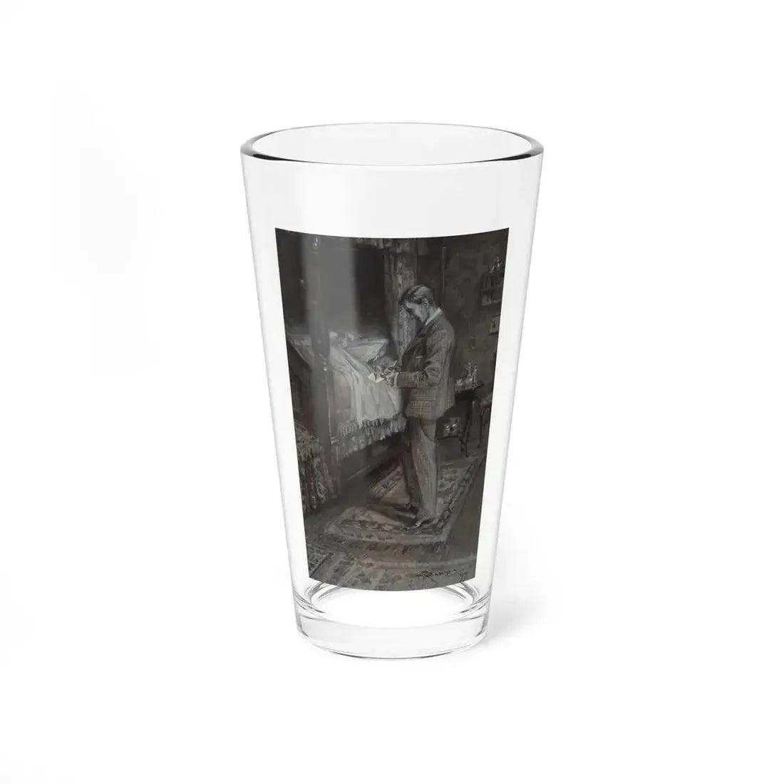 The Grey Lady interior illustrations, 1897 (6) (Magazine Illustration) Pint Glass 16oz 16oz - Go Mug Yourself