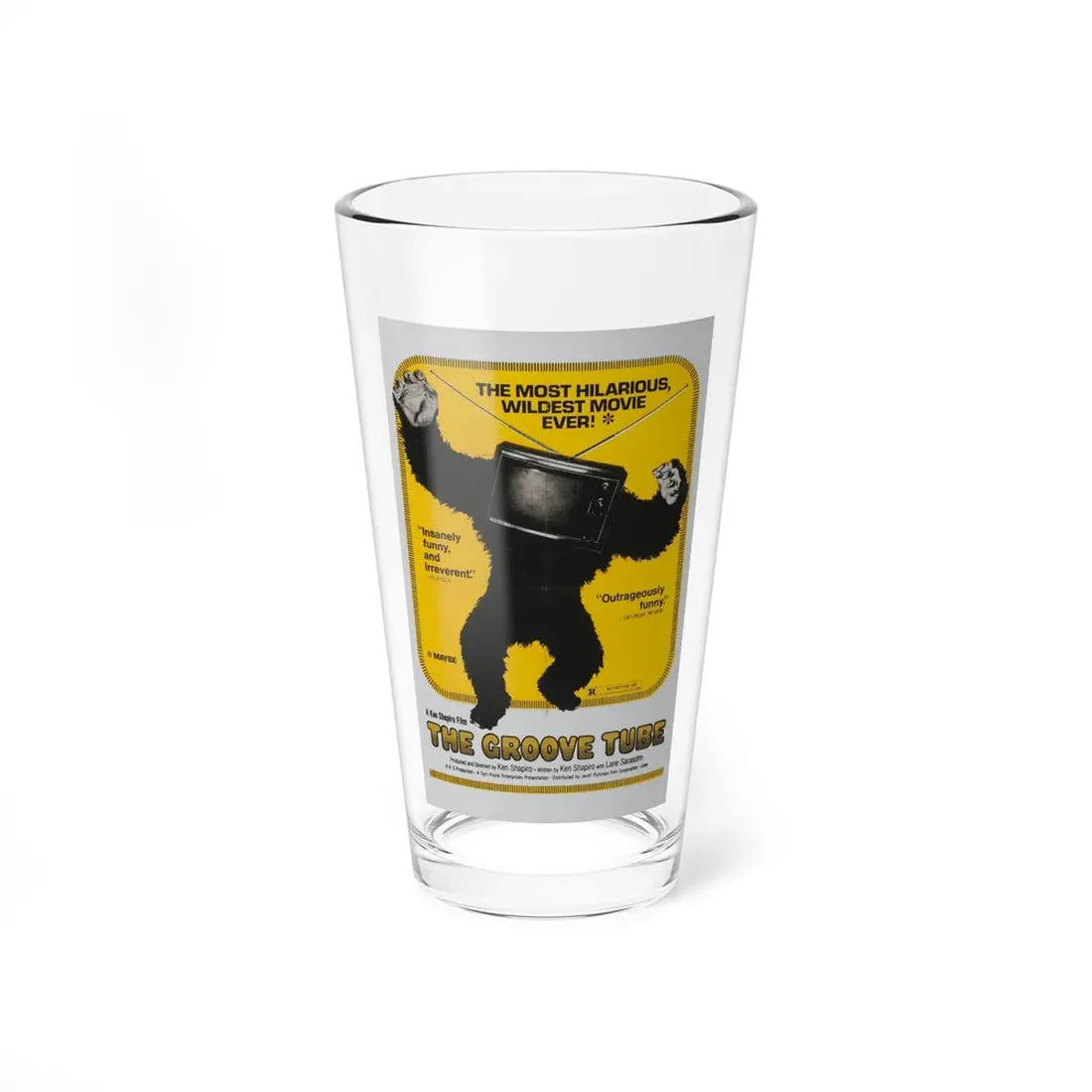 THE GROOVE TUBE 1974 Movie Poster - Pint Glass 16oz 16oz - Go Mug Yourself
