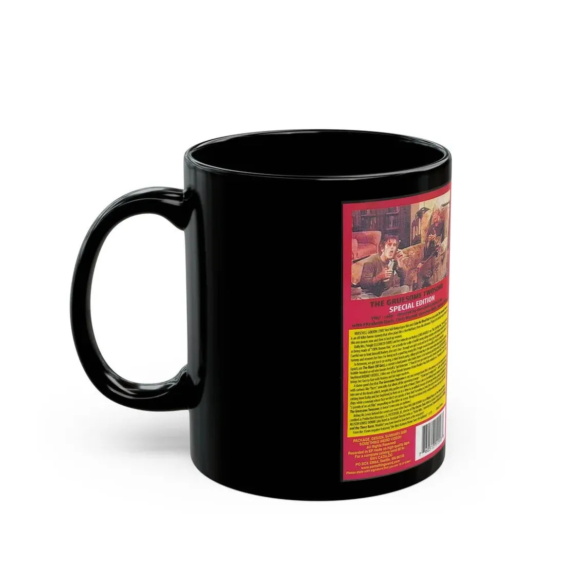 THE GRUESOME TWOSOME SOMETHING WEIRD VIDEO SWV (VHS COVER) - Black Coffee Mug - Go Mug Yourself