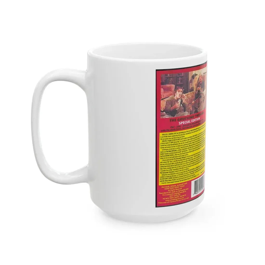 THE GRUESOME TWOSOME SOMETHING WEIRD VIDEO SWV (VHS COVER) - White Coffee Mug - Go Mug Yourself