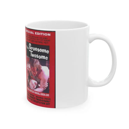 THE GRUESOME TWOSOME SOMETHING WEIRD VIDEO SWV (VHS COVER) - White Coffee Mug-Go Mug Yourself