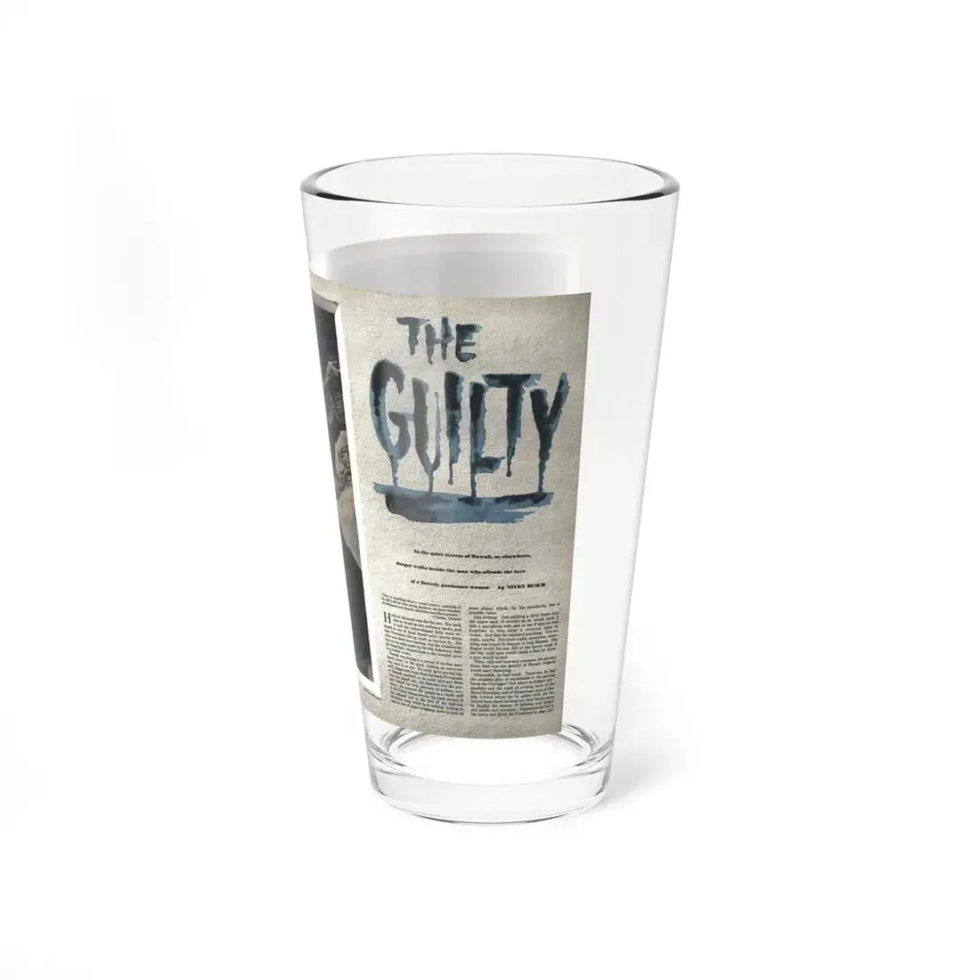 The Guilty, Esquire, December 1951 (Magazine Illustration) Pint Glass 16oz - Go Mug Yourself