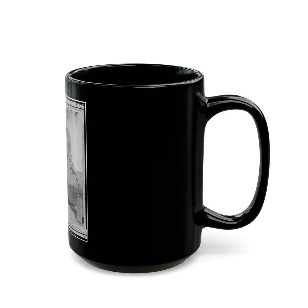 The Gun Jeff Davis, Identified As A Rodman Smooth Bore Gun In Port Royal, South Carolina (U.S. Civil War) Black Coffee Mug-Go Mug Yourself