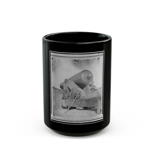 The Gun  Jeff Davis,  Identified As A Rodman Smooth Bore Gun In Port Royal, South Carolina (U.S. Civil War) Black Coffee Mug 15oz - Go Mug Yourself
