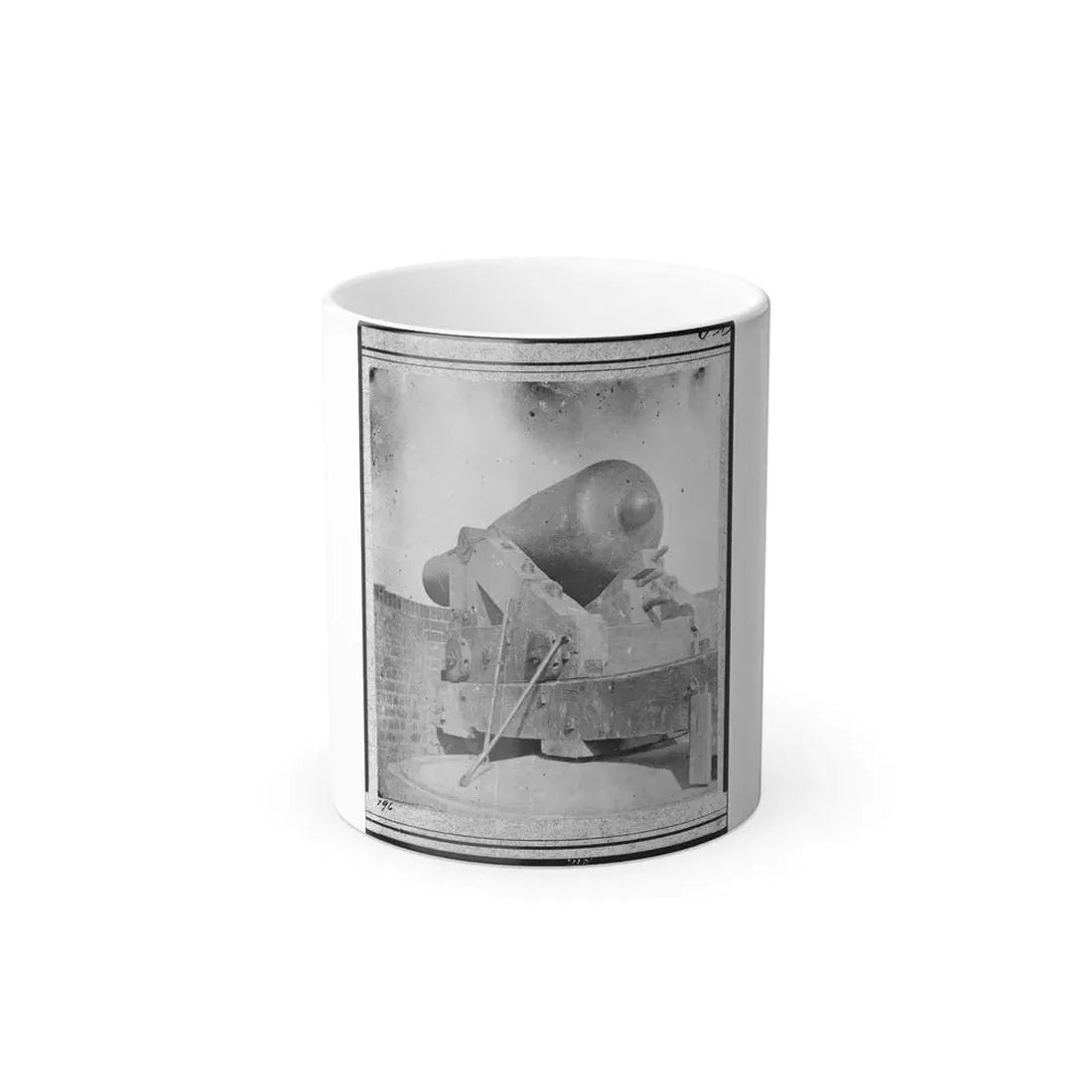 The Gun  Jeff Davis,  Identified as a Rodman Smooth Bore Gun in Port Royal, South Carolina (U.S. Civil War) Color Changing Coffee Mug 11oz Default Title 11oz - Go Mug Yourself