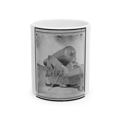 The Gun  Jeff Davis,  Identified As A Rodman Smooth Bore Gun In Port Royal, South Carolina (U.S. Civil War) White Coffee Mug 11oz - Go Mug Yourself