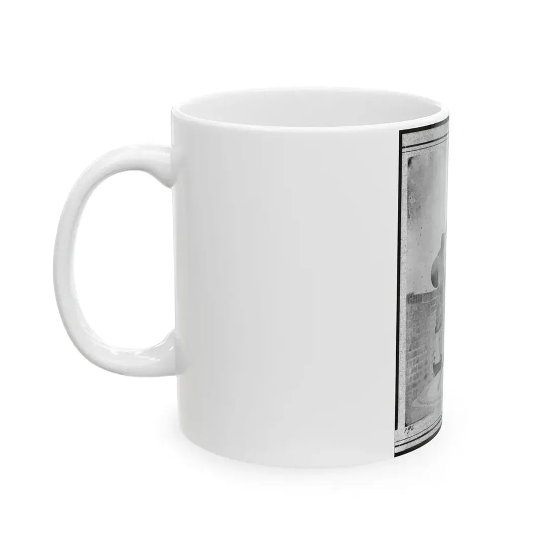 The Gun  Jeff Davis,  Identified As A Rodman Smooth Bore Gun In Port Royal, South Carolina (U.S. Civil War) White Coffee Mug - Go Mug Yourself