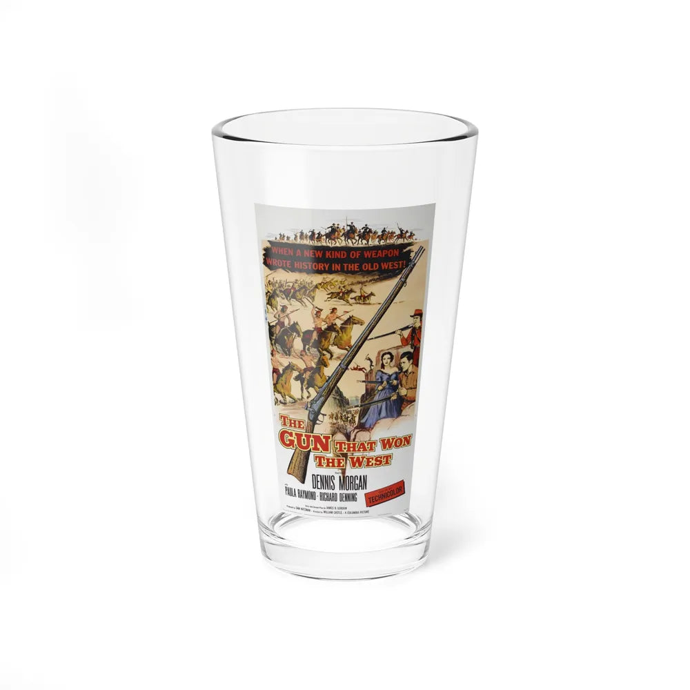 THE GUN THAT WON THE WEST 1955 Movie Poster - Pint Glass 16oz-16oz-Go Mug Yourself