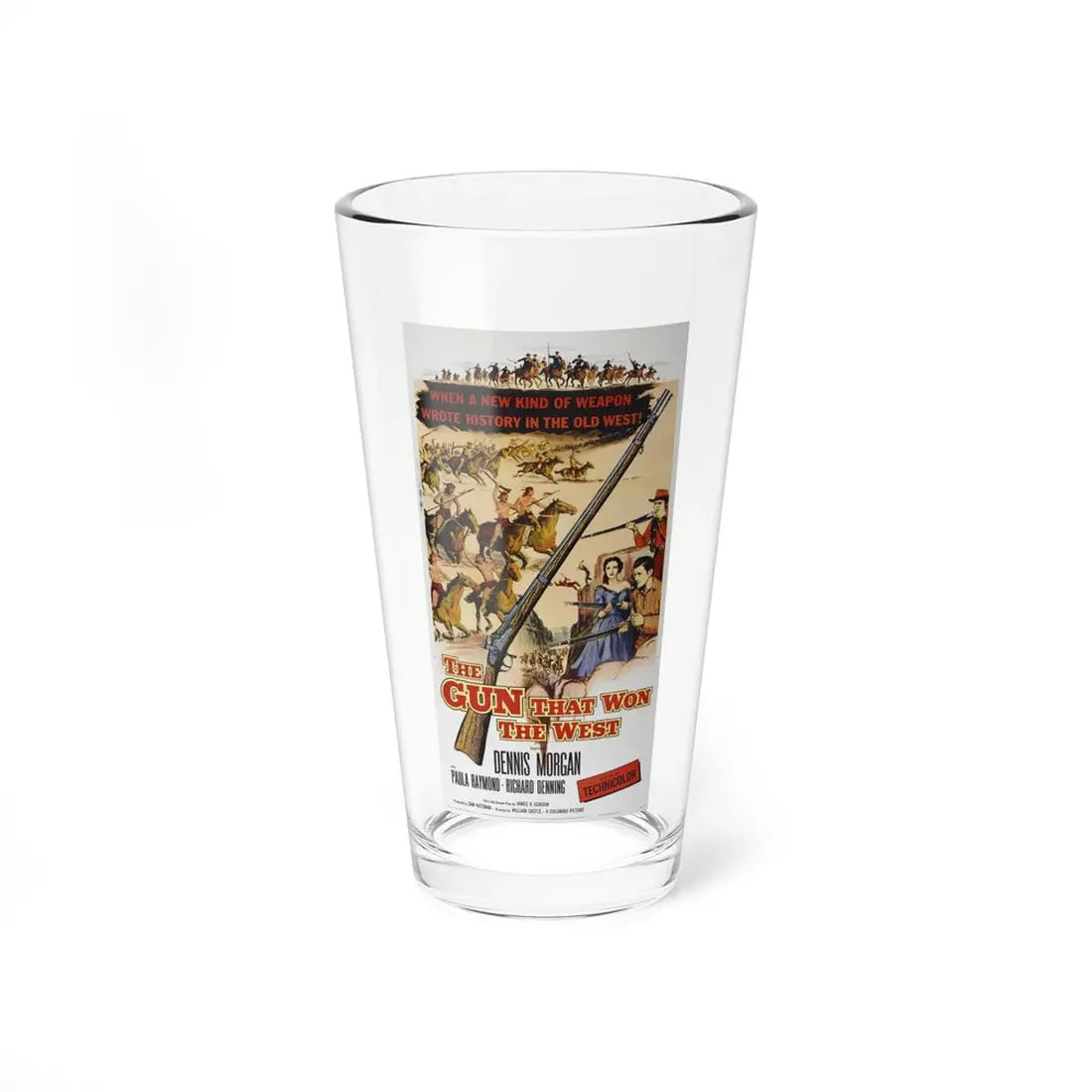THE GUN THAT WON THE WEST 1955 Movie Poster - Pint Glass 16oz 16oz - Go Mug Yourself