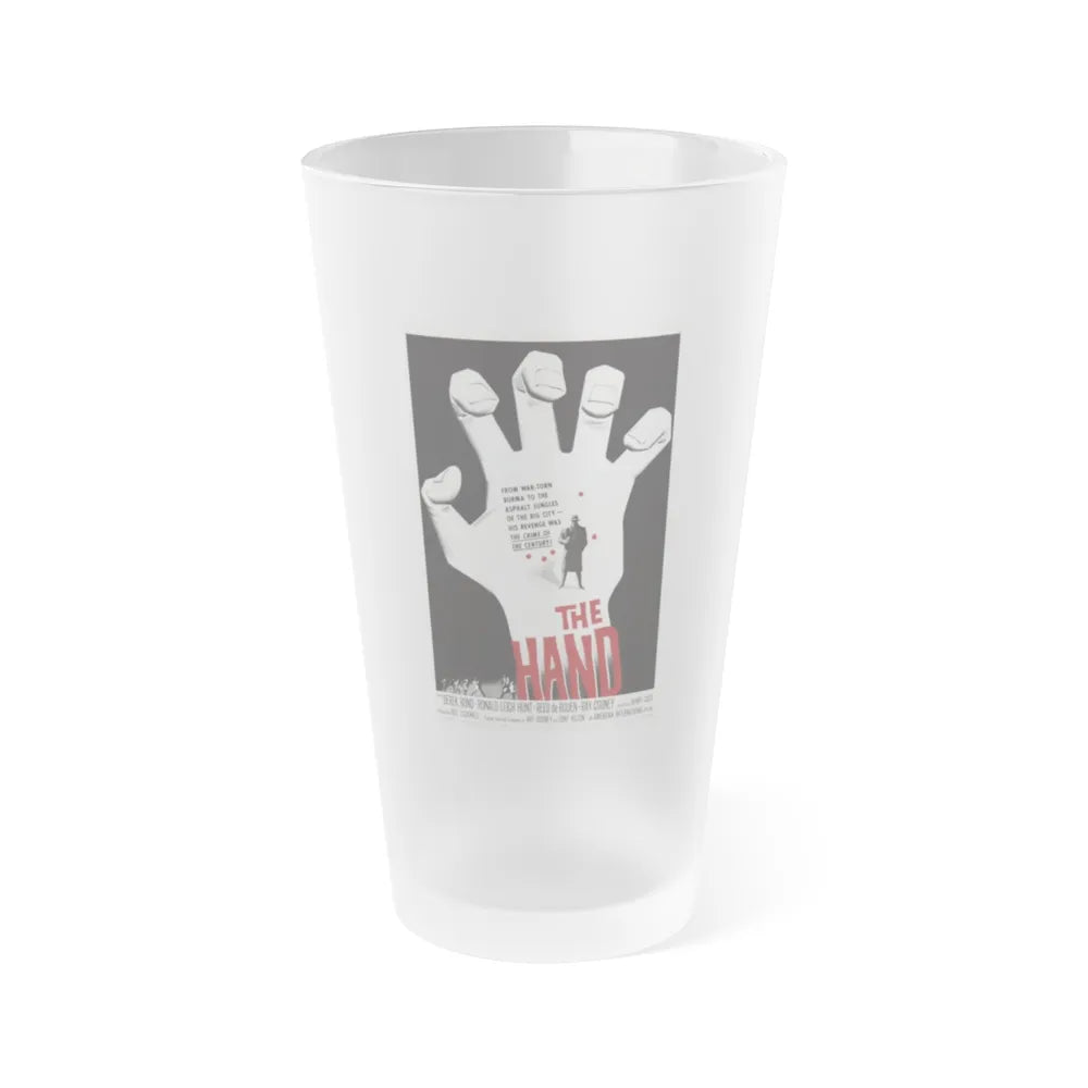 THE HAND 1960 Movie Poster - Frosted Pint Glass 16oz-16oz-Frosted-Go Mug Yourself