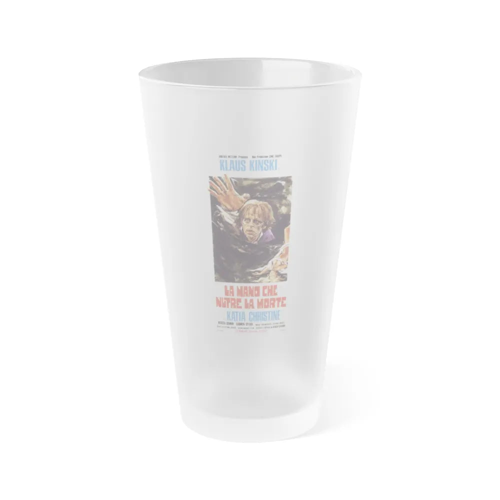 THE HAND THAT FEEDS THE DEAD 1974 Movie Poster - Frosted Pint Glass 16oz-16oz-Frosted-Go Mug Yourself