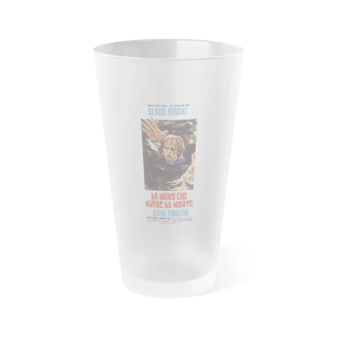 THE HAND THAT FEEDS THE DEAD 1974 Movie Poster - Frosted Pint Glass 16oz 16oz Frosted - Go Mug Yourself