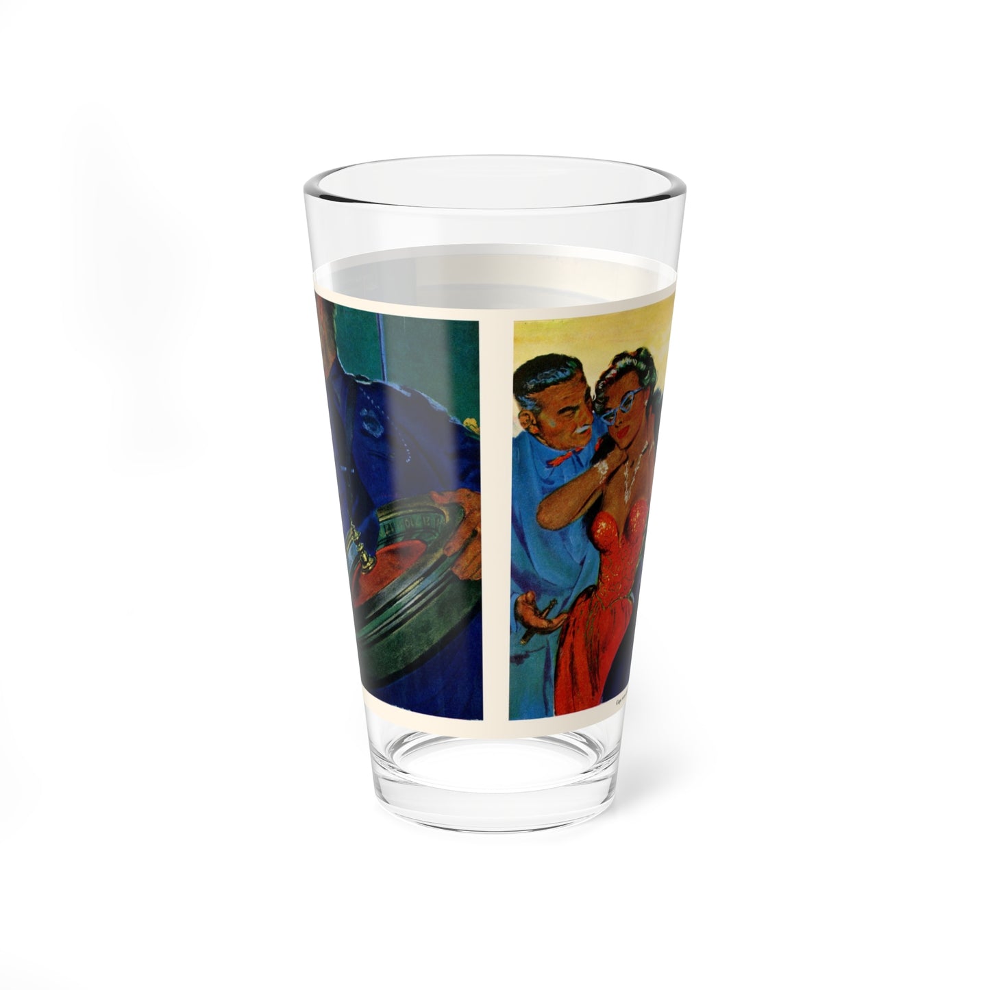 The Handover, 1949 (Magazine Illustration) Pint Glass 16oz-Go Mug Yourself