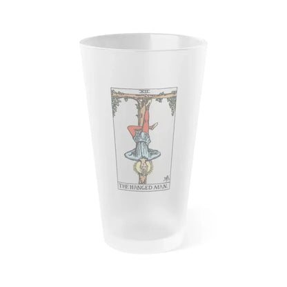 The Hanged Man (Tarot Card) Frosted Pint Glass 16oz Default Title - Go Mug Yourself