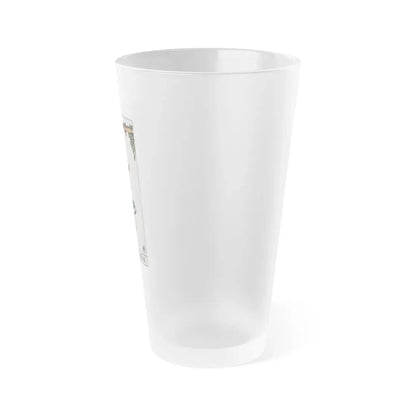 The Hanged Man (Tarot Card) Frosted Pint Glass 16oz - Go Mug Yourself