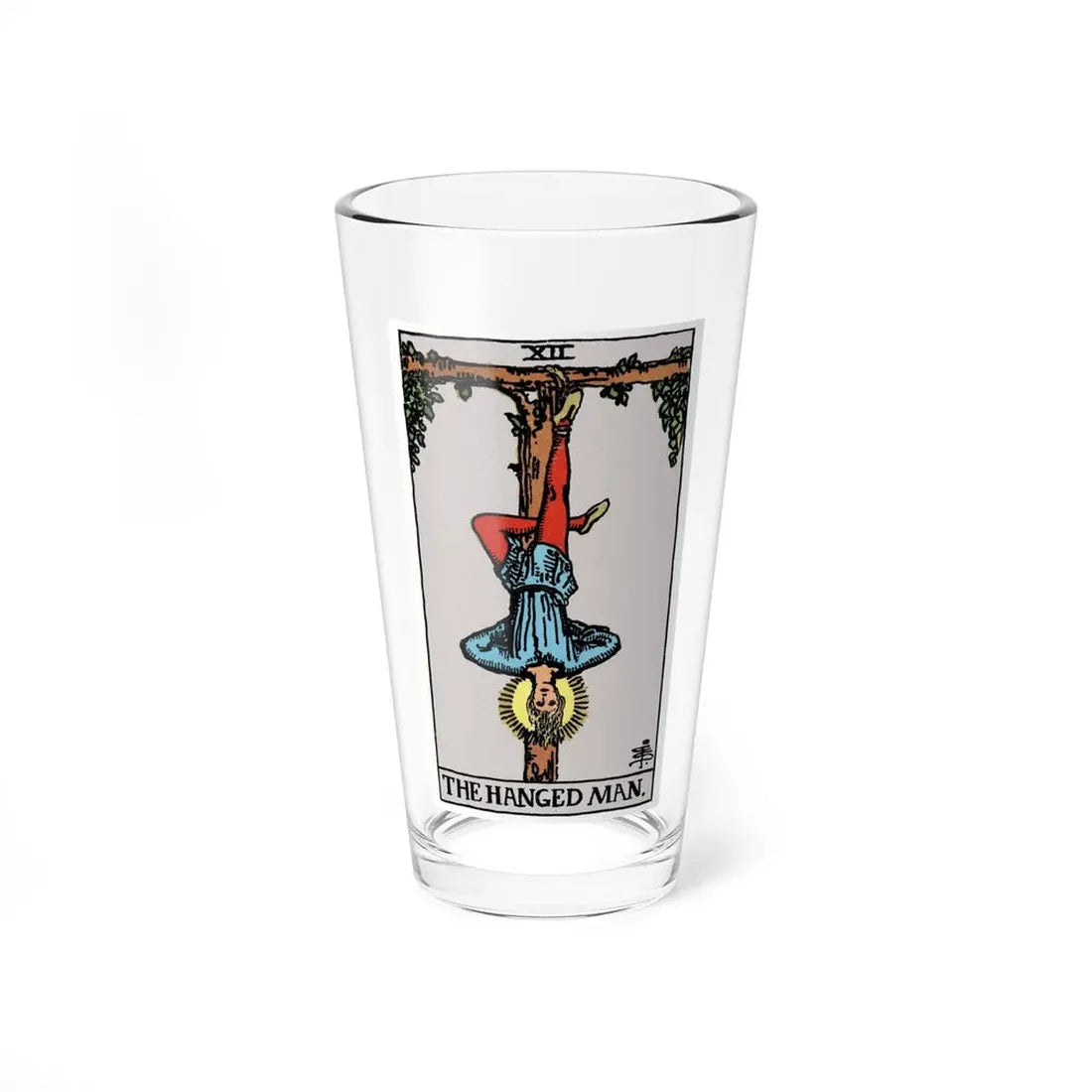 The Hanged Man (Tarot Card) Pint Glass 16oz 16oz - Go Mug Yourself