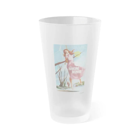 THE HANGING WOMAN 1973 Movie Poster - Frosted Pint Glass 16oz Default Title - Go Mug Yourself