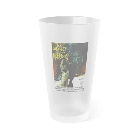 THE HANGING WOMAN (SPANISH) 1973 Movie Poster - Frosted Pint Glass 16oz Default Title - Go Mug Yourself