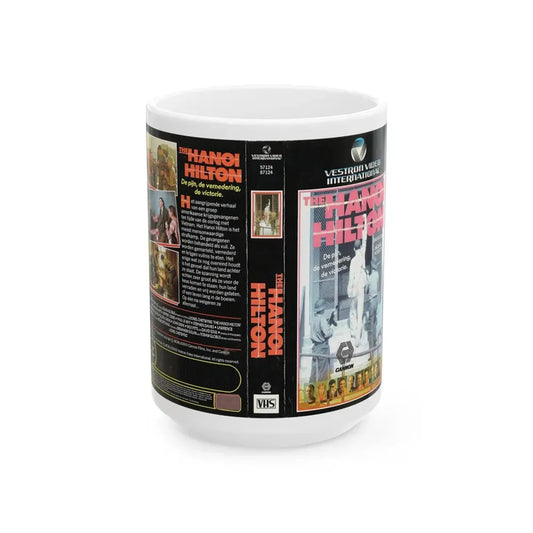 THE HANOI HILTON (VHS COVER) - White Coffee Mug 15oz - Go Mug Yourself