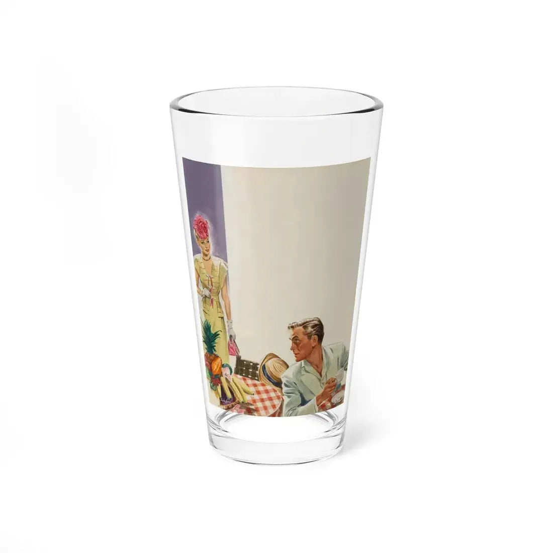 The Happy Chap, Colliers interior illustration, May 11, 1946 (Magazine Illustration) Pint Glass 16oz 16oz - Go Mug Yourself