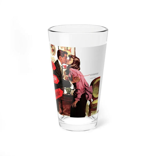 The Happy Couple, Woman's Home Companion, January 1948 (Magazine Illustration) Pint Glass 16oz 16oz - Go Mug Yourself