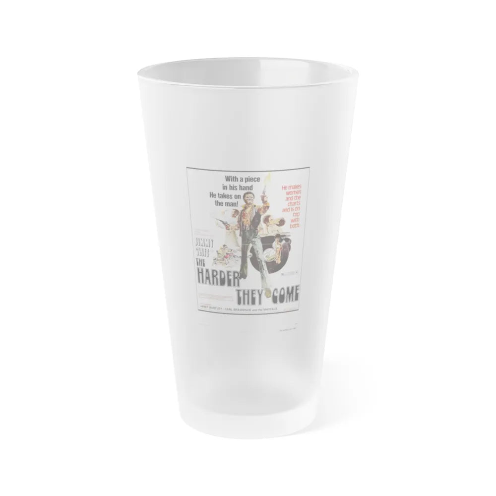 THE HARDER THEY COME 1972 Movie Poster - Frosted Pint Glass 16oz-Go Mug Yourself