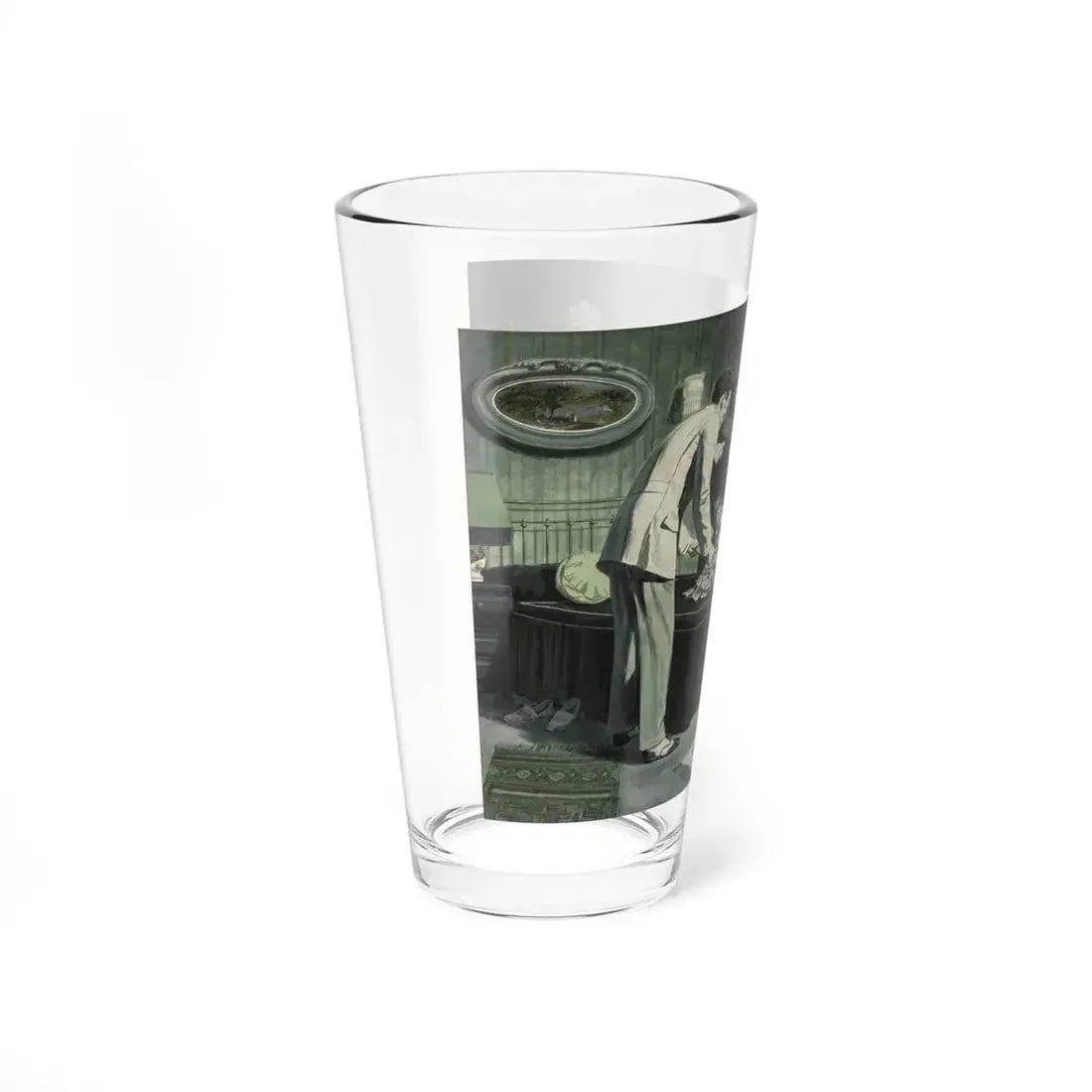 The Haul, Argosy magazine interior illustration, 1958 (Magazine Illustration) Pint Glass 16oz - Go Mug Yourself