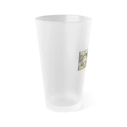 THE HAUNTED AND THE HUNTED (DEMENTIA 13) 1963 Movie Poster - Frosted Pint Glass 16oz - Go Mug Yourself