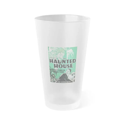 THE HAUNTED HOUSE 1928 Movie Poster - Frosted Pint Glass 16oz Default Title - Go Mug Yourself