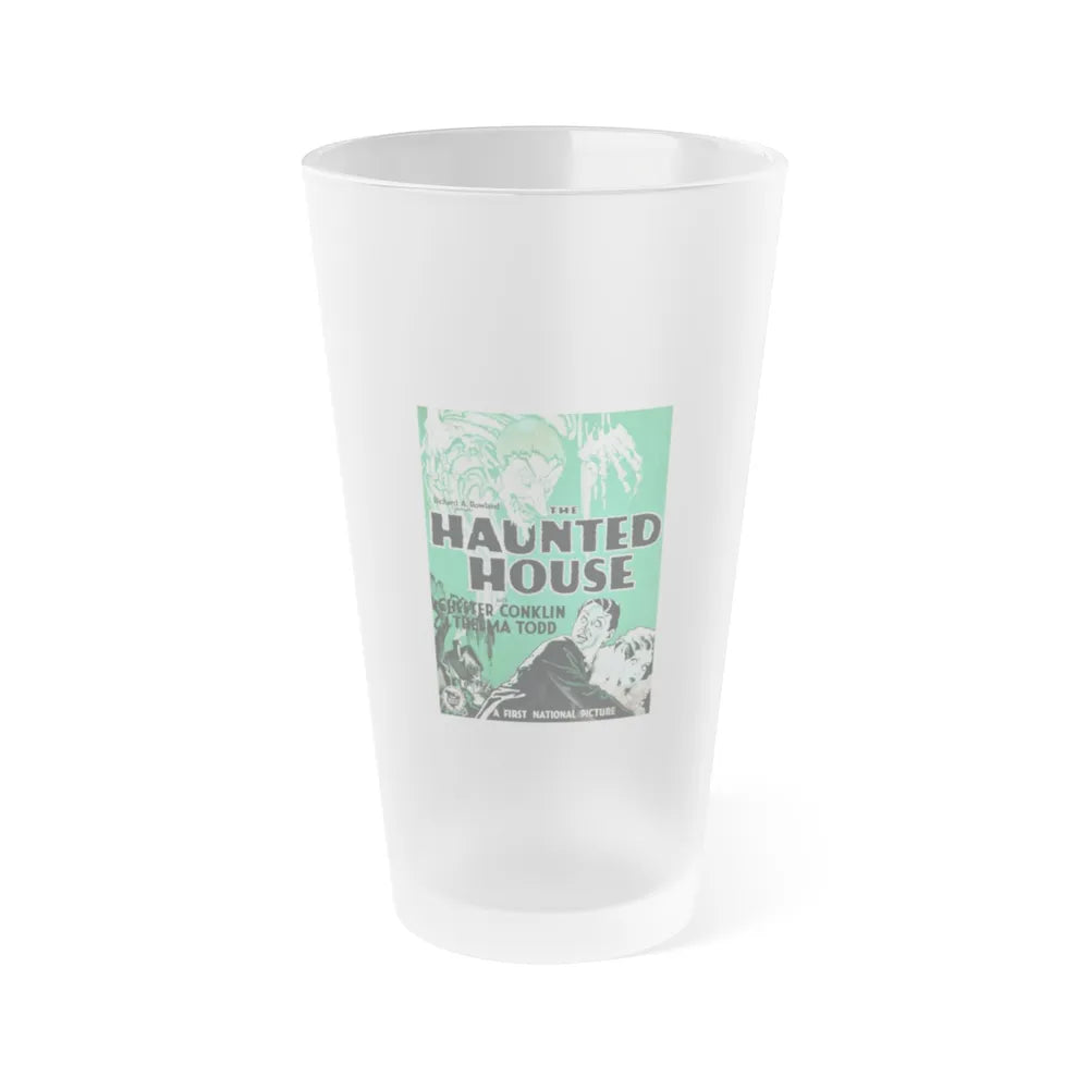 THE HAUNTED HOUSE 1928 Movie Poster - Frosted Pint Glass 16oz-Go Mug Yourself