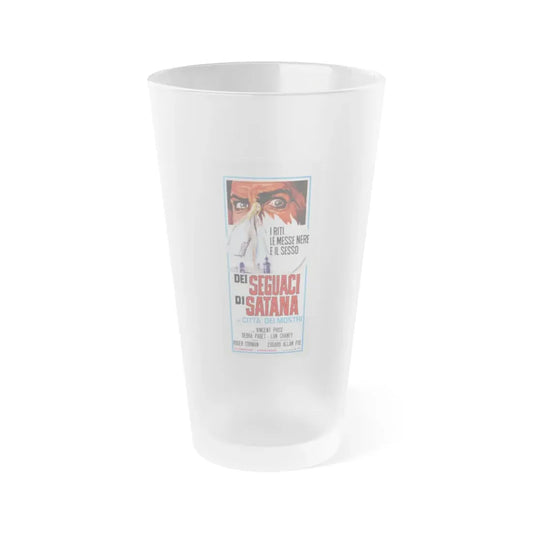 THE HAUNTED PALACE (ITALIAN) 1963 Movie Poster - Frosted Pint Glass 16oz Default Title - Go Mug Yourself