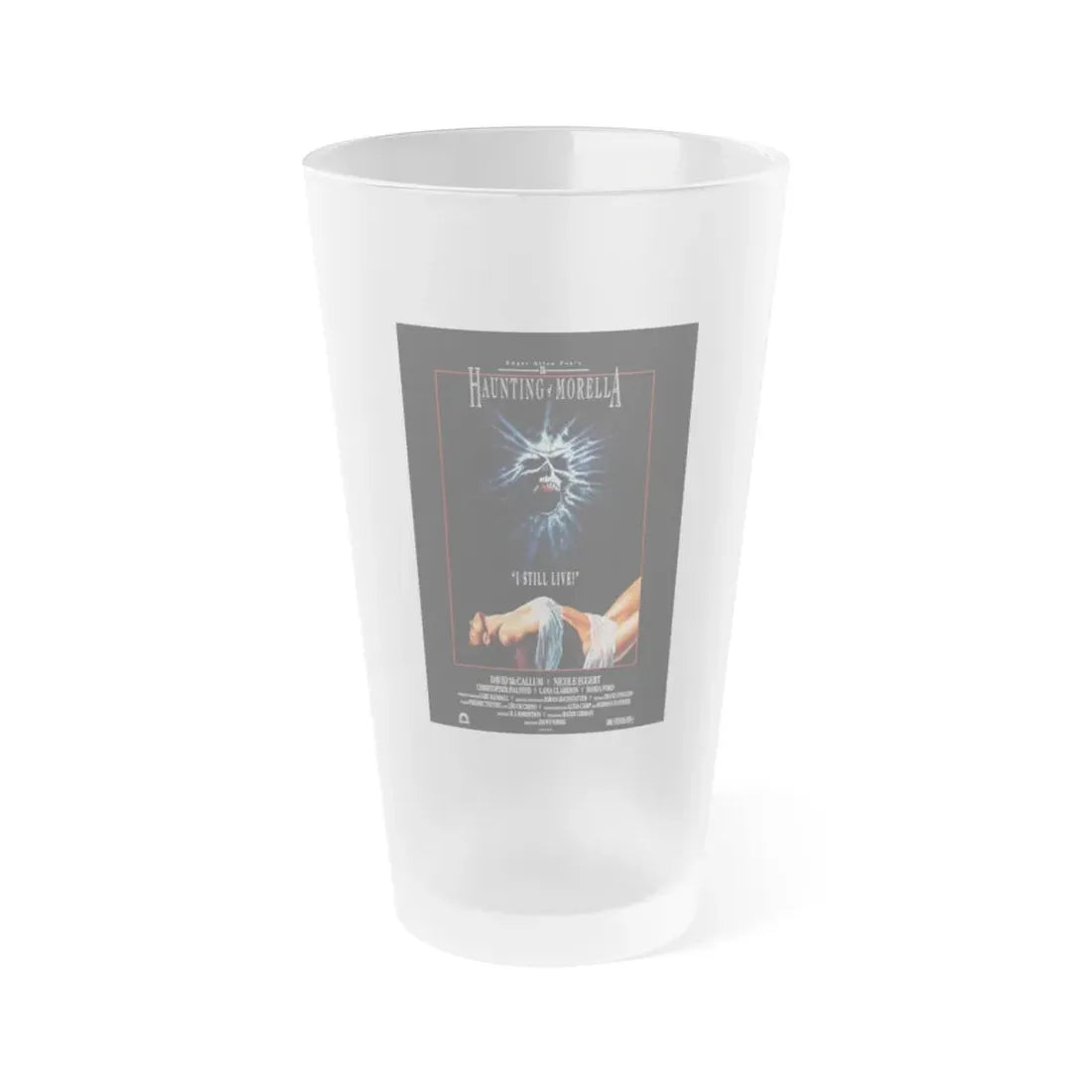 THE HAUNTING OF MORELLA 1990 Movie Poster - Frosted Pint Glass 16oz Default Title - Go Mug Yourself