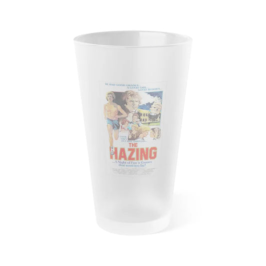 THE HAZING (CURIOUS CASE OF THE CAMPUS CORPSE) 1977 Movie Poster - Frosted Pint Glass 16oz-Go Mug Yourself