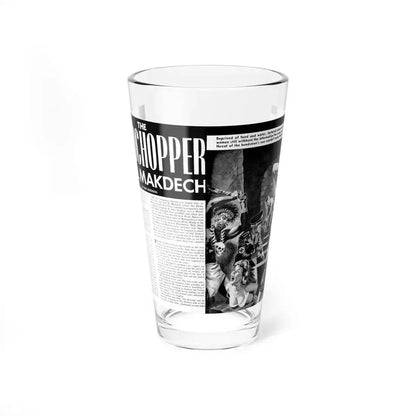 The Headchopper Of El Makdech, Man's Daring, November 1962 (Magazine Illustration) Pint Glass 16oz 16oz - Go Mug Yourself