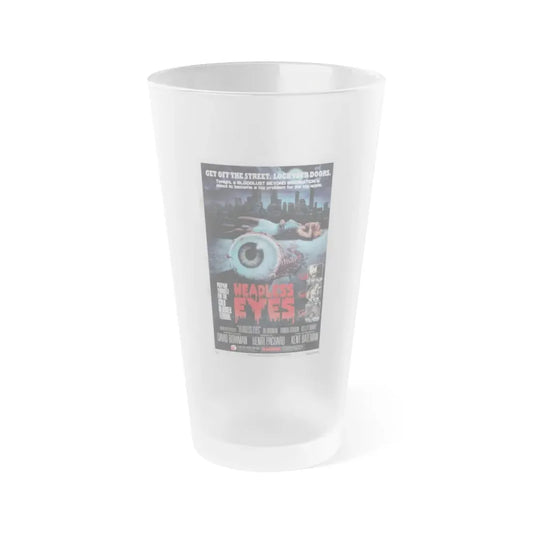 THE HEADLESS EYES 1971 Movie Poster - Frosted Pint Glass 16oz Default Title - Go Mug Yourself