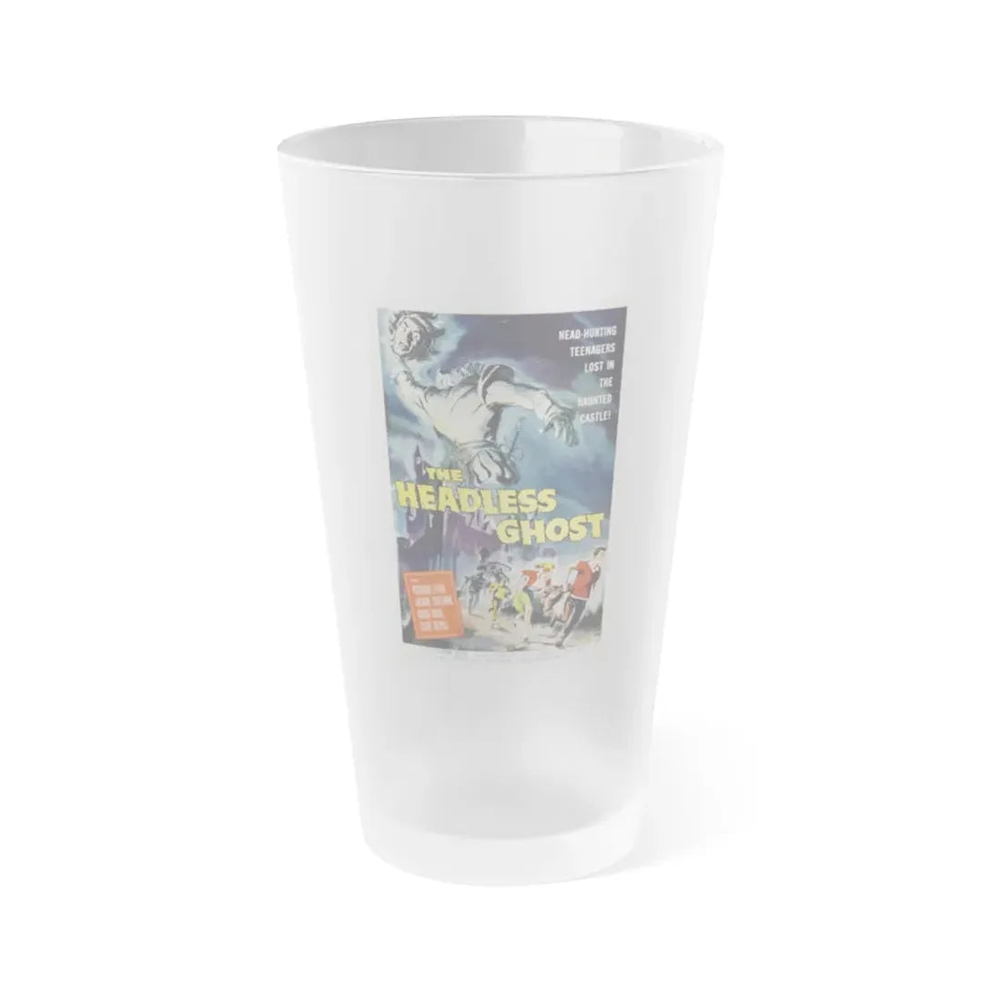 THE HEADLESS GHOST 1959 Movie Poster - Frosted Pint Glass 16oz Default Title - Go Mug Yourself