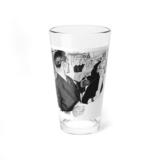 The Heart Knows Best by Rachel Lindsay (2), Woman's Own magazine, 1957 (Magazine Illustration) Pint Glass 16oz 16oz - Go Mug Yourself