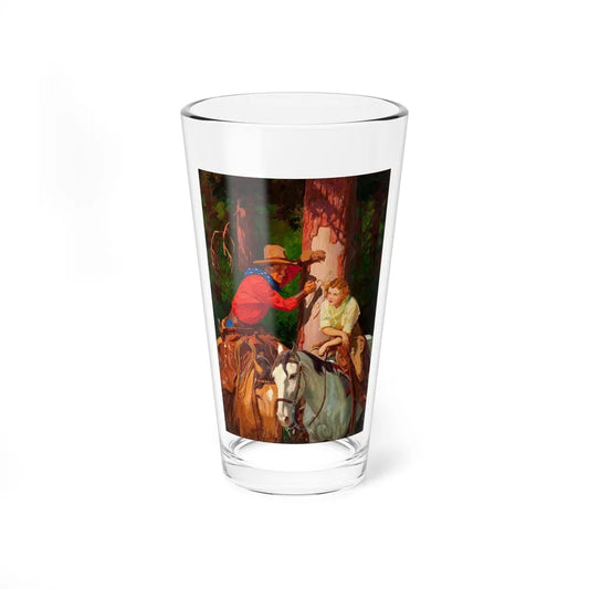 The Heart of the West, Romantic Range cover, August 1937 (Magazine Illustration) Pint Glass 16oz 16oz - Go Mug Yourself