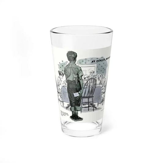 The Heartless MacDougals, The American Magazine, September 1951 (Magazine Illustration) Pint Glass 16oz 16oz - Go Mug Yourself