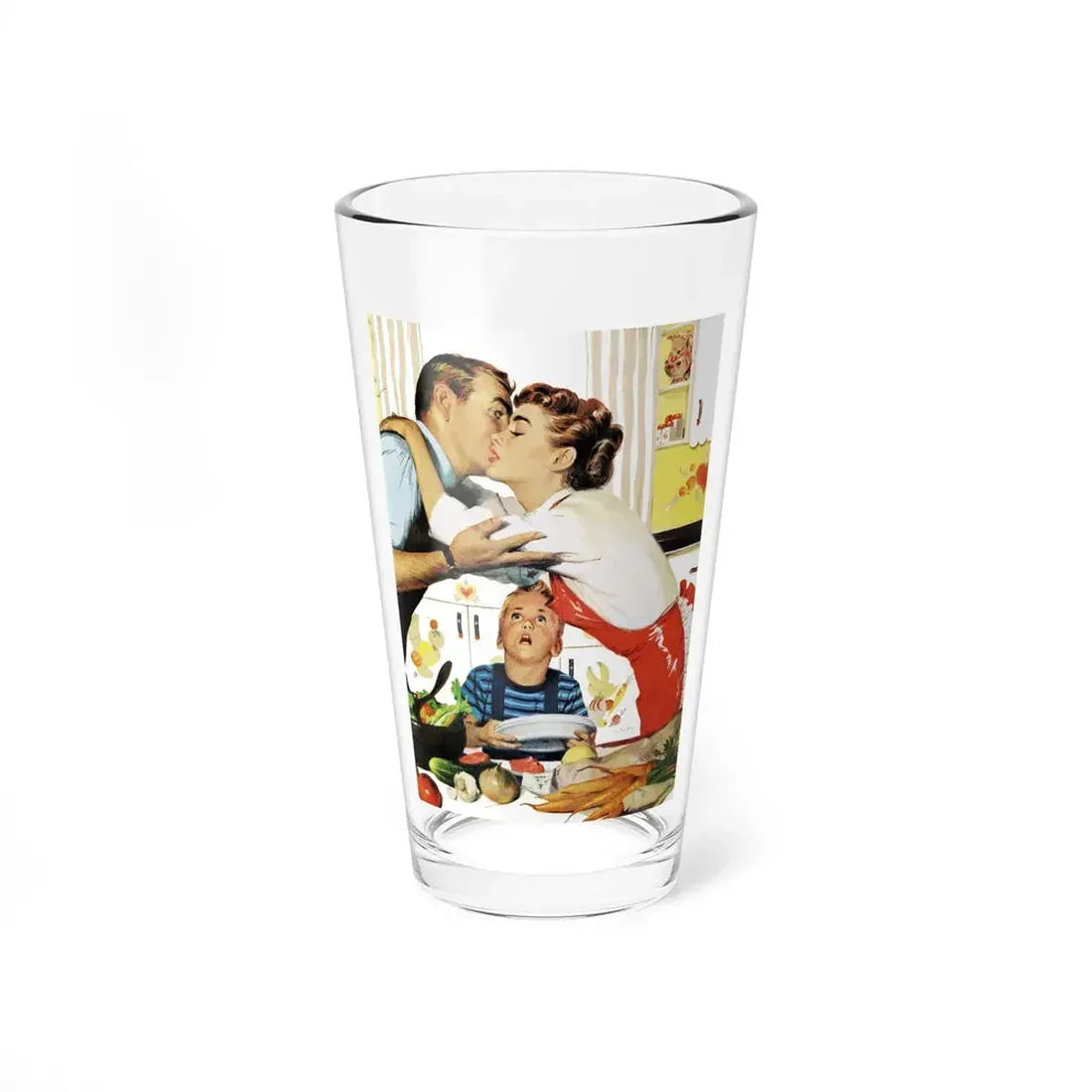 The Heavenly Housekeeper, Redbook, December 1948 (Magazine Illustration) Pint Glass 16oz 16oz - Go Mug Yourself