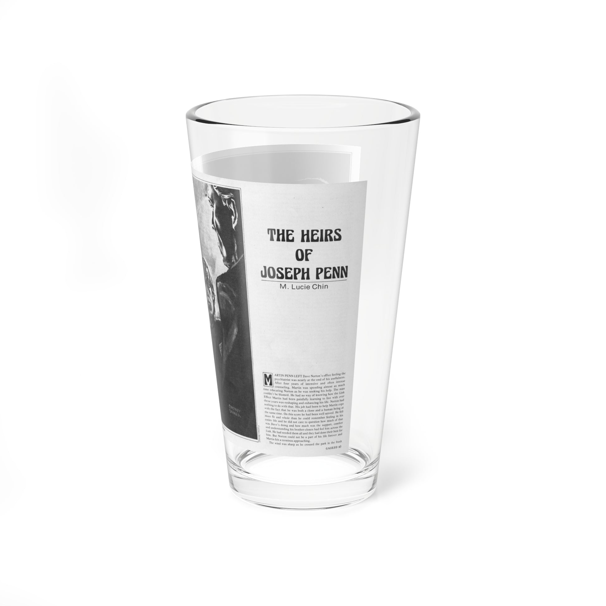 The Heirs of Joseph Penn, Galileo magazine (Magazine Illustration) Pint Glass 16oz-Go Mug Yourself