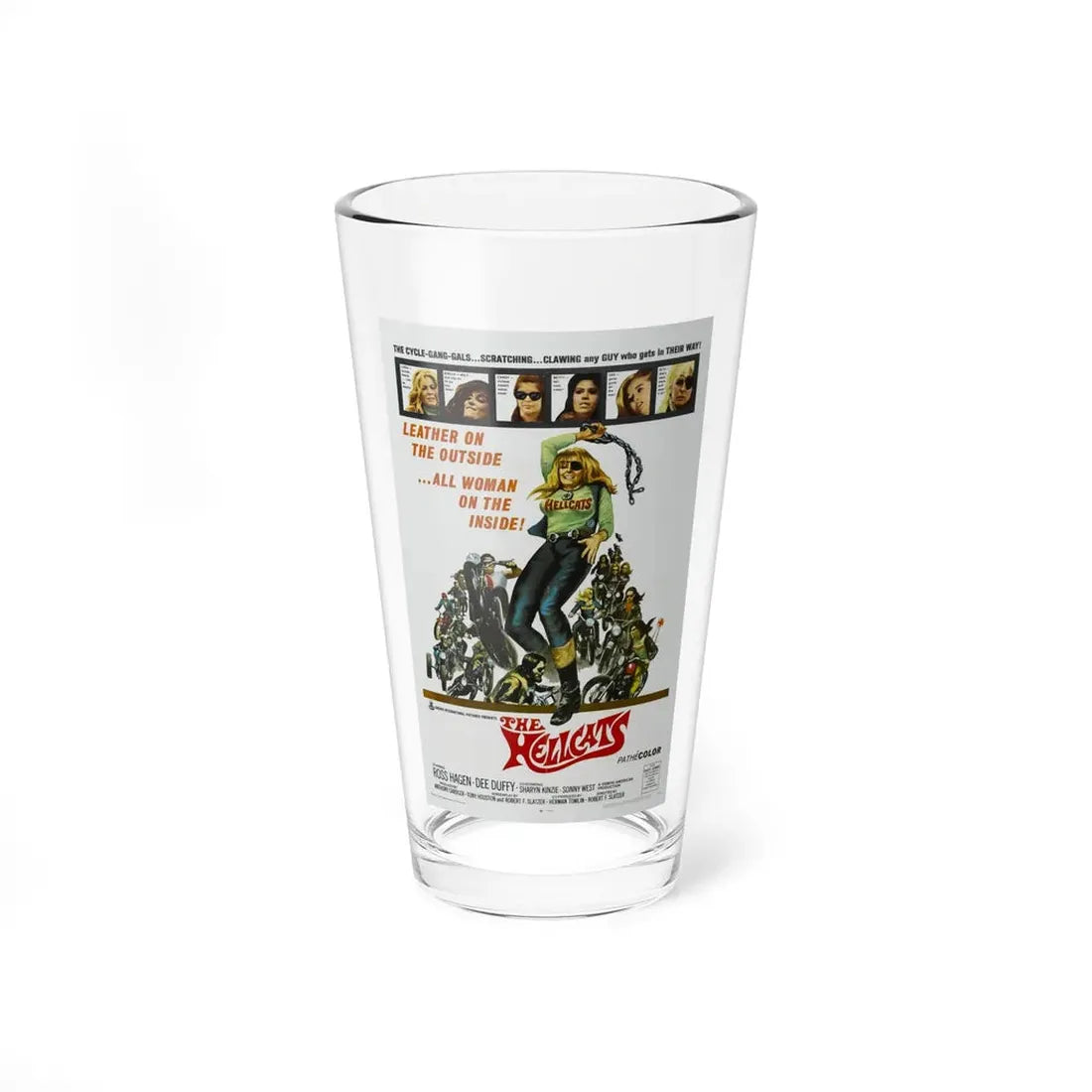 THE HELLCATS 1968 Movie Poster - Pint Glass 16oz 16oz - Go Mug Yourself