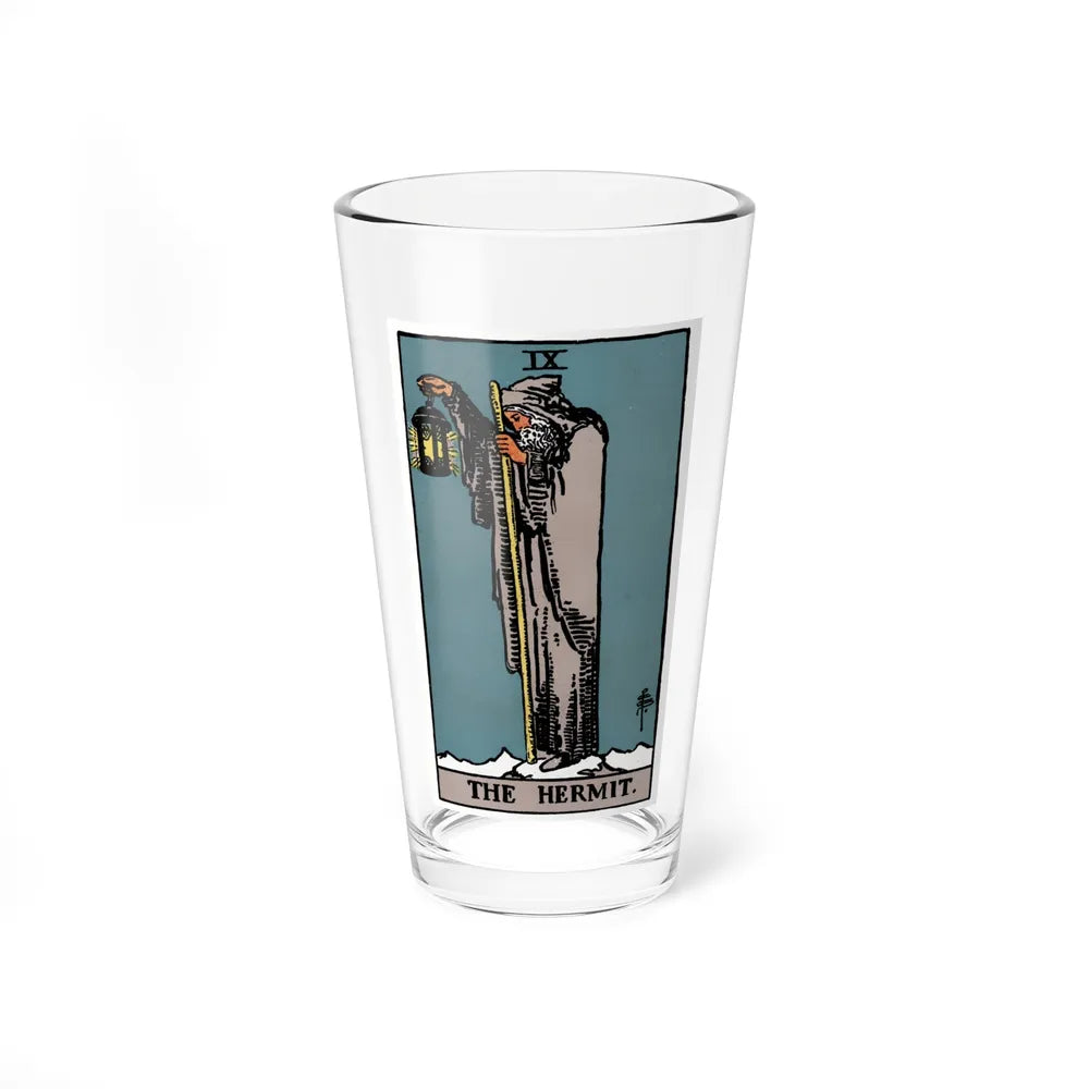 The Hermit (Tarot Card) Pint Glass 16oz-16oz-Go Mug Yourself