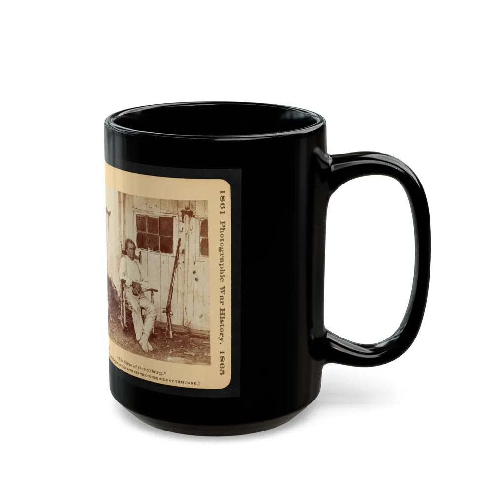 The Hero Of Gettysburg (U.S. Civil War) Black Coffee Mug-Go Mug Yourself