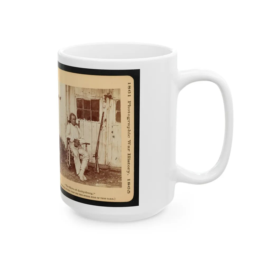 The Hero Of Gettysburg (U.S. Civil War) White Coffee Mug-Go Mug Yourself