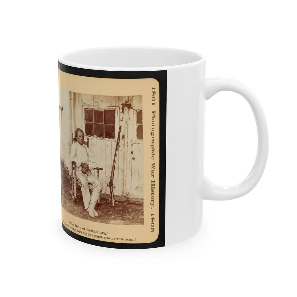 The Hero Of Gettysburg (U.S. Civil War) White Coffee Mug-Go Mug Yourself