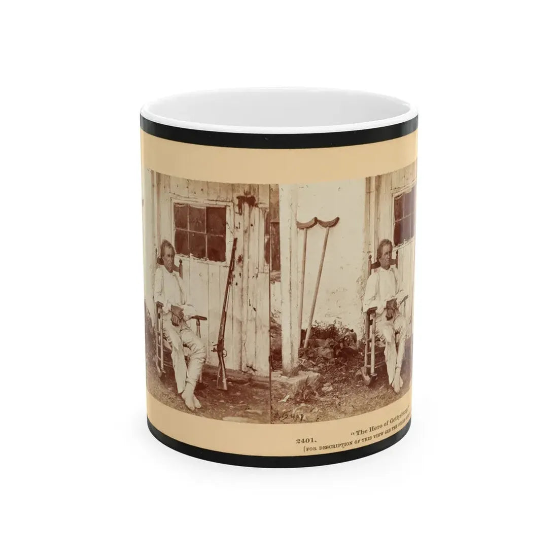 The Hero Of Gettysburg (U.S. Civil War) White Coffee Mug 11oz - Go Mug Yourself
