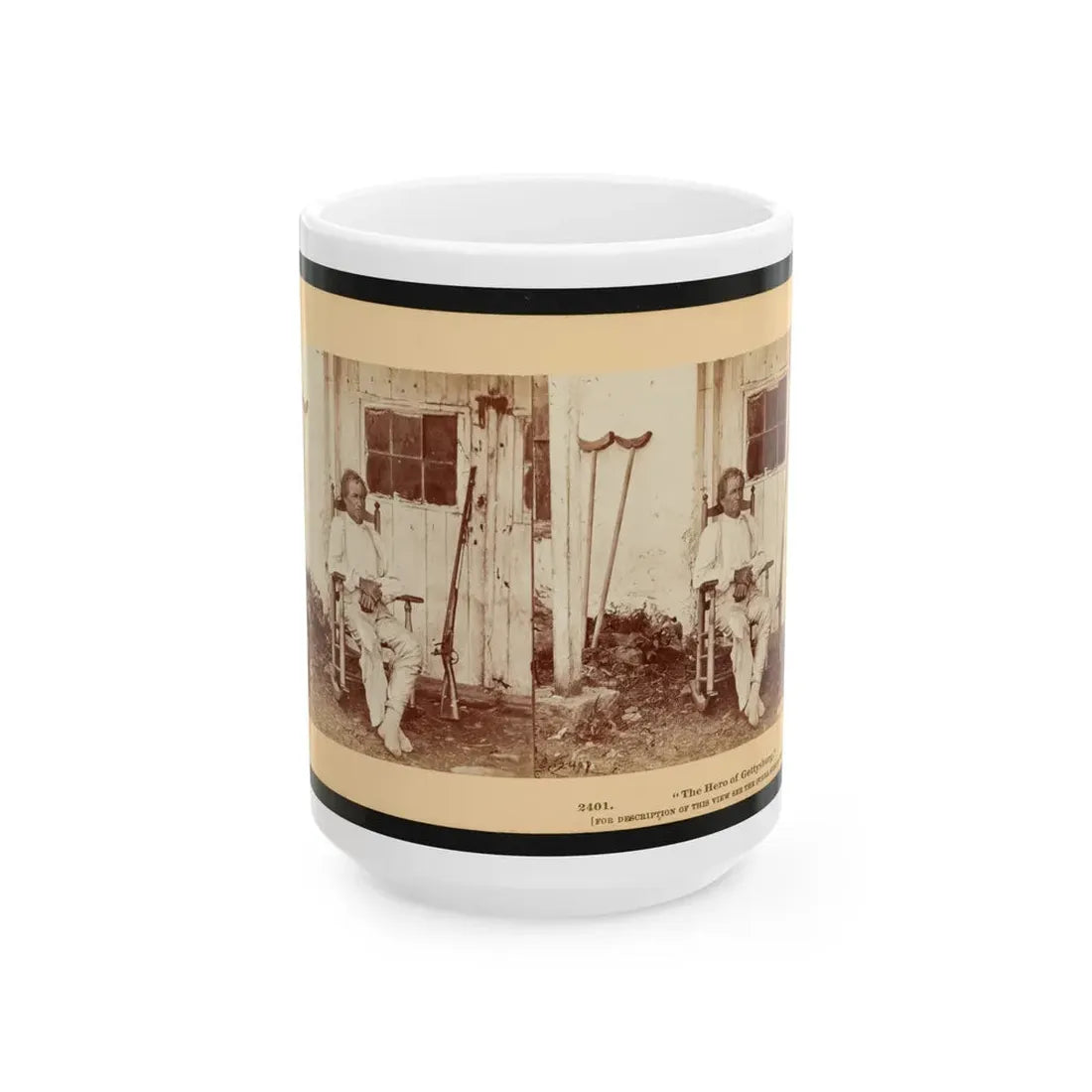 The Hero Of Gettysburg (U.S. Civil War) White Coffee Mug 15oz - Go Mug Yourself