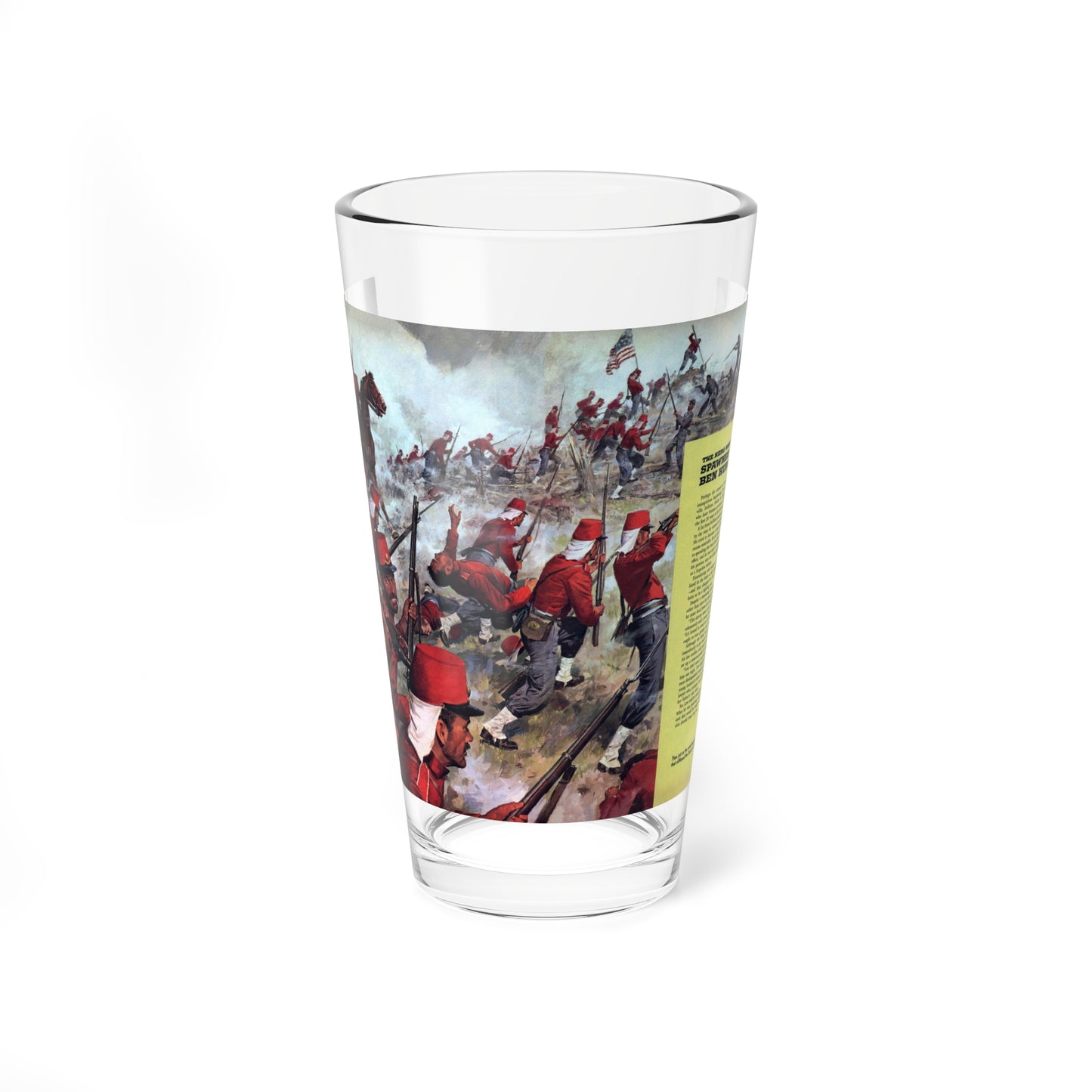 The Hero who Spawned Ben Hur, Cavalier, January 1961 (Magazine Illustration) Pint Glass 16oz-16oz-Go Mug Yourself