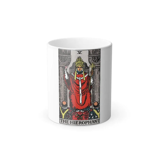 The Hierophant (Tarot Card) Color Changing Mug 11oz-11oz-Go Mug Yourself